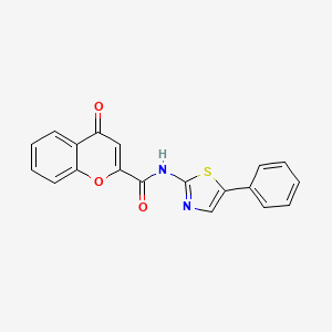 molecular formula C19H12N2O3S B2569041 4-oxo-N-(5-phenylthiazol-2-yl)-4H-chromene-2-carboxamide CAS No. 361173-63-9