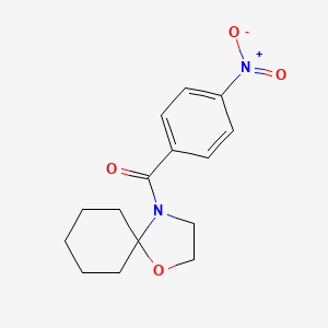 (4-Nitrophenyl)(1-oxa-4-azaspiro[4.5]dec-4-yl)methanone