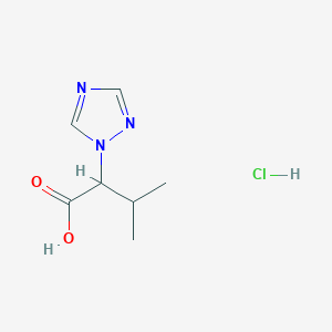 3-methyl-2-(1H-1,2,4-triazol-1-yl)butanoic acid hydrochloride