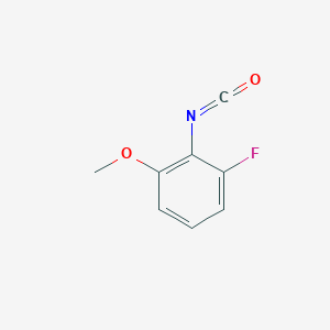 molecular formula C8H6FNO2 B2569065 1-Fluoro-2-isocyanato-3-methoxybenzene CAS No. 1525373-03-8