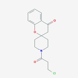 1'-(3-Chloropropanoyl)spiro[chroman-2,4'-piperidin]-4-one