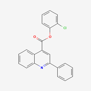 molecular formula C22H14ClNO2 B2569081 2-Chlorophenyl 2-phenylquinoline-4-carboxylate CAS No. 610757-42-1