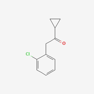 molecular formula C11H11ClO B2569090 2-(2-Chlorophenyl)-1-cyclopropylethan-1-one CAS No. 150322-69-3