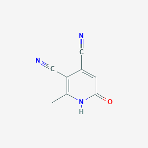 molecular formula C8H5N3O B2569105 2-Methyl-6-oxo-1,6-dihydro-3,4-pyridinedicarbonitrile CAS No. 400081-34-7