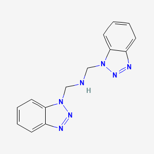 molecular formula C14H13N7 B2569117 双((1H-苯并[D][1,2,3]三唑-1-基)甲基)胺 CAS No. 111184-76-0