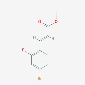 molecular formula C10H8BrFO2 B2569129 Methyl 4-bromo-2-fluorocinnamate CAS No. 149947-09-1; 862651-19-2