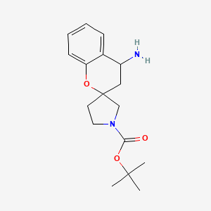 Tert-butyl 4-amino-3,4-dihydrospiro[1-benzopyran-2,3'-pyrrolidine]-1'-carboxylate