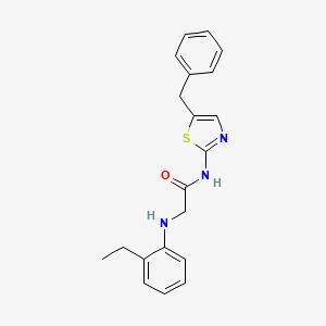 molecular formula C20H21N3OS B2569136 N-(5-苄基噻唑-2-基)-2-((2-乙基苯基)氨基)乙酰胺 CAS No. 854005-75-7