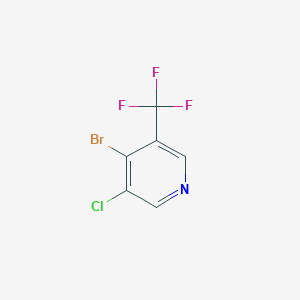 molecular formula C6H2BrClF3N B2569147 4-Bromo-3-chloro-5-(trifluoromethyl)pyridine CAS No. 1211580-66-3