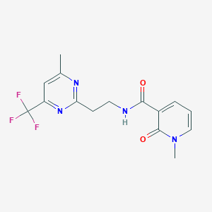1-methyl-N-(2-(4-methyl-6-(trifluoromethyl)pyrimidin-2-yl)ethyl)-2-oxo-1,2-dihydropyridine-3-carboxamide