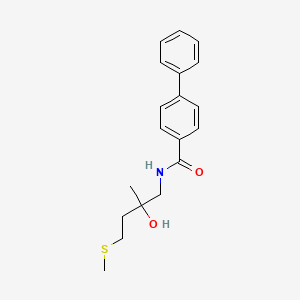 N-(2-hydroxy-2-methyl-4-(methylthio)butyl)-[1,1'-biphenyl]-4-carboxamide