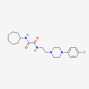N1-(2-(4-(4-chlorophenyl)piperazin-1-yl)ethyl)-N2-cycloheptyloxalamide