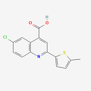 6-Chloro-2-(5-methylthiophen-2-yl)quinoline-4-carboxylic acid