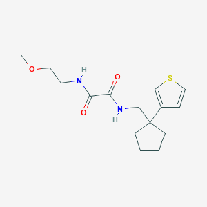 N-(2-methoxyethyl)-N'-{[1-(thiophen-3-yl)cyclopentyl]methyl}ethanediamide