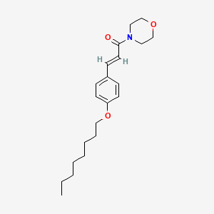 molecular formula C21H31NO3 B2569193 (E)-1-吗啉-3-(4-(辛氧基)苯基)丙-2-烯-1-酮 CAS No. 476355-25-6