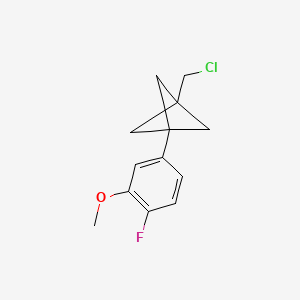 1-(Chloromethyl)-3-(4-fluoro-3-methoxyphenyl)bicyclo[1.1.1]pentane