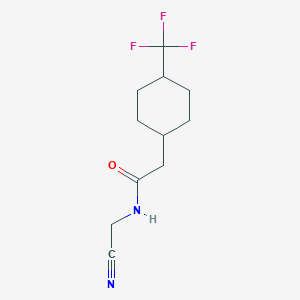 molecular formula C11H15F3N2O B2569206 N-(Cyanomethyl)-2-[4-(trifluoromethyl)cyclohexyl]acetamide CAS No. 2130138-14-4