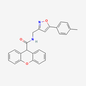 molecular formula C25H20N2O3 B2569209 N-((5-(对甲苯基)异恶唑-3-基)甲基)-9H-氧杂蒽-9-甲酰胺 CAS No. 953008-80-5