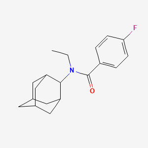 molecular formula C19H24FNO B2569228 N-(2-adamantyl)-N-ethyl-4-fluorobenzamide CAS No. 714202-38-7