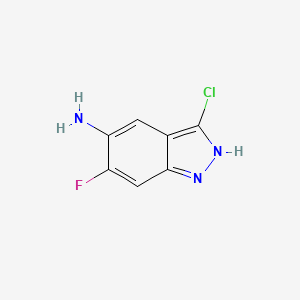 B2569243 3-Chloro-6-fluoro-1H-indazol-5-amine CAS No. 864082-73-5