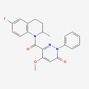 6-[(6-fluoro-2-methyl-3,4-dihydroquinolin-1(2H)-yl)carbonyl]-5-methoxy-2-phenylpyridazin-3(2H)-one
