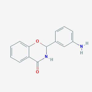 molecular formula C14H12N2O2 B2569261 2-(3-Aminophenyl)-2H-benzo[e][1,3]oxazin-4(3H)-one CAS No. 408508-64-5