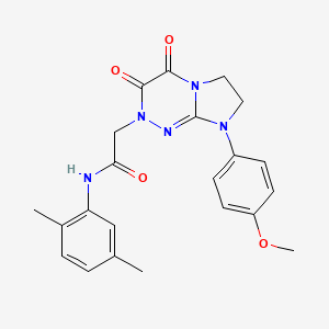 N-(2,5-dimethylphenyl)-2-(8-(4-methoxyphenyl)-3,4-dioxo-3,4,7,8-tetrahydroimidazo[2,1-c][1,2,4]triazin-2(6H)-yl)acetamide