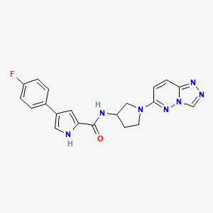 N-(1-([1,2,4]triazolo[4,3-b]pyridazin-6-yl)pyrrolidin-3-yl)-4-(4-fluorophenyl)-1H-pyrrole-2-carboxamide