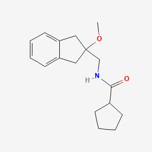 N-((2-methoxy-2,3-dihydro-1H-inden-2-yl)methyl)cyclopentanecarboxamide