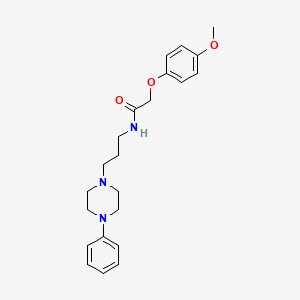 2-(4-methoxyphenoxy)-N-[3-(4-phenylpiperazin-1-yl)propyl]acetamide