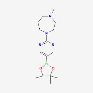 1-Methyl-4-(5-(4,4,5,5-tetramethyl-1,3,2-dioxaborolan-2-yl)pyrimidin-2-yl)-1,4-diazepane
