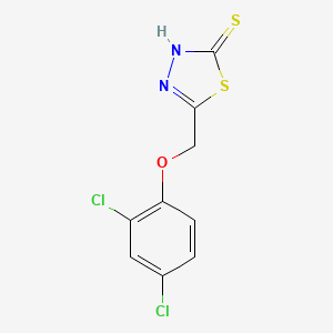 molecular formula C9H6Cl2N2OS2 B2569306 5-[(2,4-二氯苯氧基)甲基]-1,3,4-噻二唑-2-硫醇 CAS No. 67365-93-9