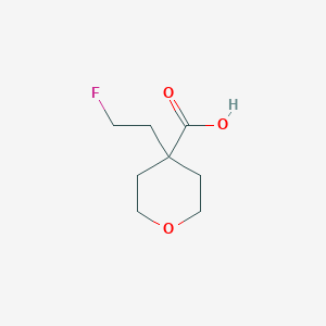 molecular formula C8H13FO3 B2569310 4-(2-氟乙基)氧杂环-4-羧酸 CAS No. 1521610-61-6