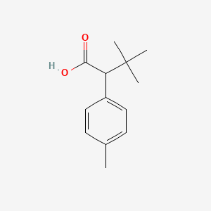 molecular formula C13H18O2 B2569331 3,3-Dimethyl-2-(tolu-4-yl)butanoic acid CAS No. 1888942-90-2
