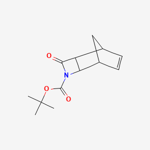 molecular formula C13H17NO3 B2569350 (Rac)-tert-butyl 4-oxo-3-azatricyclo[4.2.1.0(2,5)]non-7-ene-3-carboxylate CAS No. 1022961-45-0