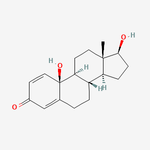 molecular formula C18H24O3 B2569351 10β,17β-二羟基雌二烯-1,4-酮-3-酮 CAS No. 549-02-0
