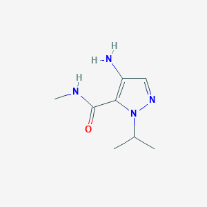 molecular formula C8H14N4O B2569357 4-Amino-1-isopropyl-N-methyl-1H-pyrazole-5-carboxamide CAS No. 1891215-71-6
