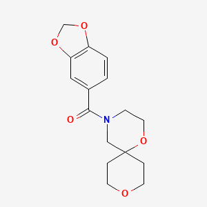 Benzo[d][1,3]dioxol-5-yl(1,9-dioxa-4-azaspiro[5.5]undecan-4-yl)methanone