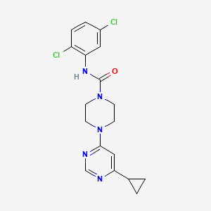 4-(6-cyclopropylpyrimidin-4-yl)-N-(2,5-dichlorophenyl)piperazine-1-carboxamide