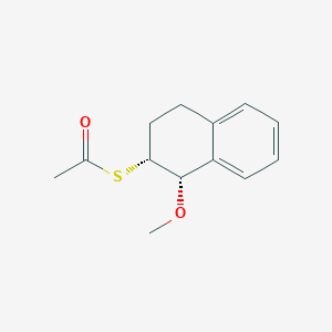 molecular formula C13H16O2S B2569379 S-[(1S,2R)-1-Methoxy-1,2,3,4-tetrahydronaphthalen-2-yl] ethanethioate CAS No. 2249724-54-5