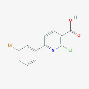 molecular formula C12H7BrClNO2 B2569390 6-(3-Bromophenyl)-2-chloropyridine-3-carboxylic acid CAS No. 946384-94-7