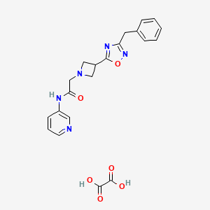 molecular formula C21H21N5O6 B2569399 2-(3-(3-benzyl-1,2,4-oxadiazol-5-yl)azetidin-1-yl)-N-(pyridin-3-yl)acetamide oxalate CAS No. 1396794-29-8