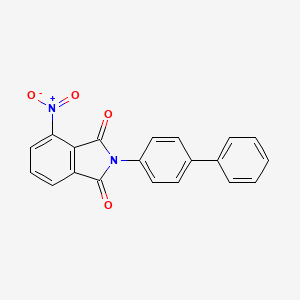 molecular formula C20H12N2O4 B2569402 2-([1,1'-Biphenyl]-4-yl)-4-nitroisoindoline-1,3-dione CAS No. 295360-78-0
