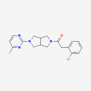 2-(2-Chlorophenyl)-1-[2-(4-methylpyrimidin-2-yl)-1,3,3a,4,6,6a-hexahydropyrrolo[3,4-c]pyrrol-5-yl]ethanone