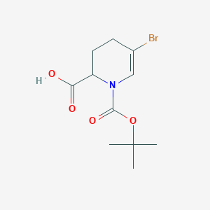 5-Bromo-1-[(2-methylpropan-2-yl)oxycarbonyl]-3,4-dihydro-2H-pyridine-2-carboxylic acid