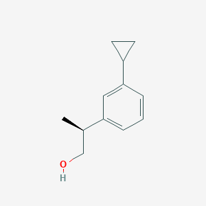 (2S)-2-(3-Cyclopropylphenyl)propan-1-ol