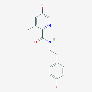 5-fluoro-N-[2-(4-fluorophenyl)ethyl]-3-methylpyridine-2-carboxamide