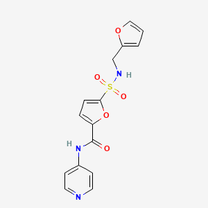 5-(N-(furan-2-ylmethyl)sulfamoyl)-N-(pyridin-4-yl)furan-2-carboxamide