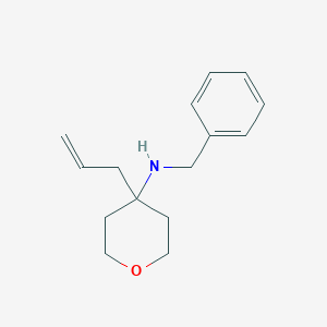 molecular formula C15H21NO B2569445 N-Benzyl-4-prop-2-enyloxan-4-amine CAS No. 1845697-60-0