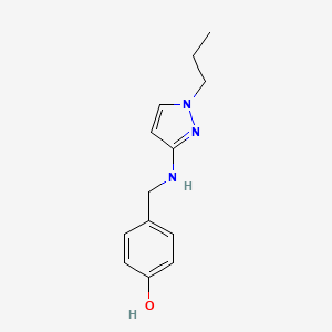 4-(((1-Propyl-1H-pyrazol-3-yl)amino)methyl)phenol